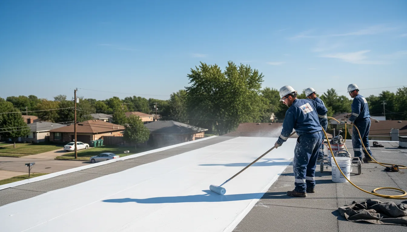 Commercial roof coating in La Belle, PA near me